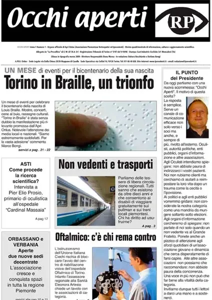 OCCHI APERTI ANNO 2009 Numero 1